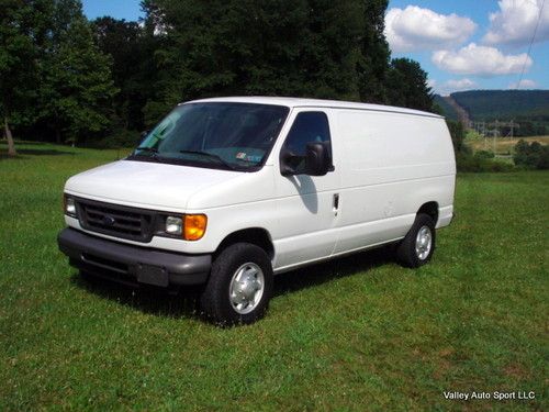 2007 ford e-250 cargo work van bins &amp; shelves 4.6l triton v8 no reserve