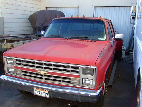 1988 chevy c3500 dually 1 ton crew cab, no reserve