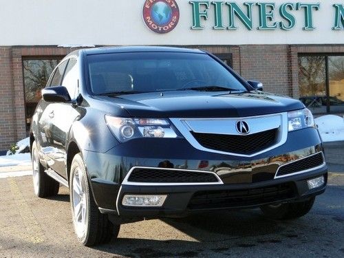 2011(11) acura mdx tv-dvd camera blk/blk warranty 1 owner loaded