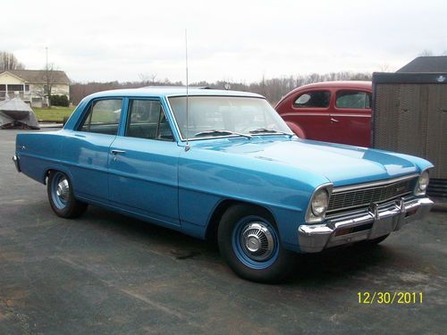 1966 chevy nova, 4 door, 283, auto trans, power brakes, power steering, ac.