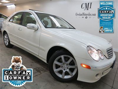 2007 c280 4-matic awd 14k heated sts m.roof h.kardon carfax we finance!! $17,995