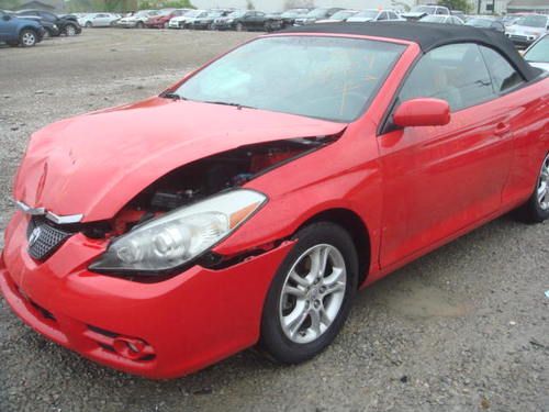 2007 toyota solara convertible......repairable.  salvage