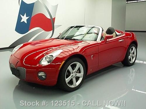 2008 pontiac solstice roadster auto 2-tone leather 21k texas direct auto