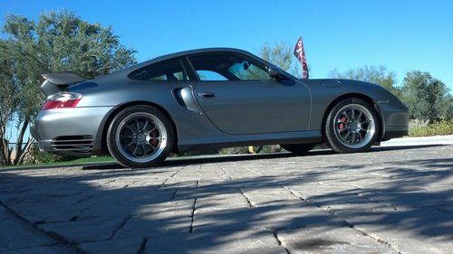 2001 porsche 996 twin turbo 6 speed gt2 spoiler, upgraded wheels