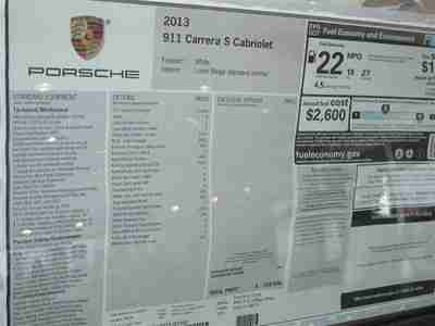 Carrera S Cabriolet Sport Chrono Exhaust Bose Premium Package Seat Ventilation, image 6