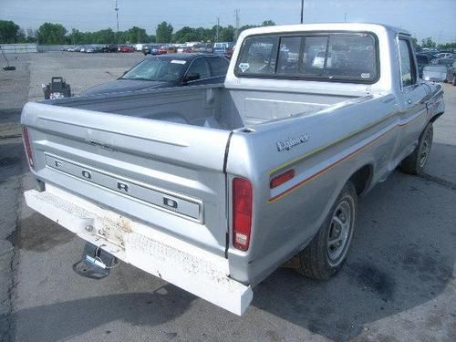 Silver 1977 ford f100 longbed pickup