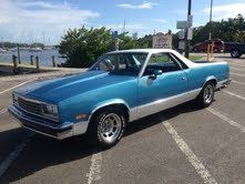 1984 marina blue chevrolet el camino conquista