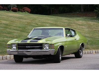 1971 chevelle l-s 5 lime green 454 racing strips we ship world wide