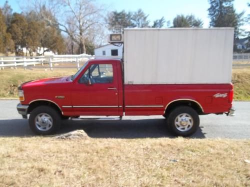 1996 ford f-250 4x4 xlt p/u  refrigeration box no reserve