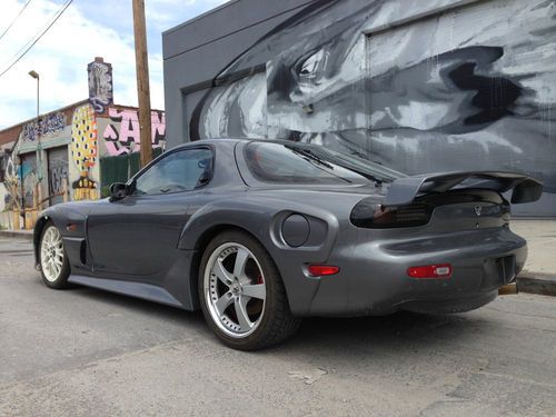 Mazda rx-7 1994 silver touring w/mazdaspeed widebody kit single turbo upgrade