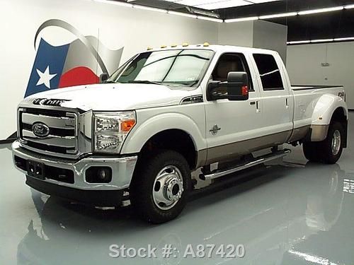 2012 ford f-350 lariat 4x4 fx4 diesel drw air ride 29k! texas direct auto