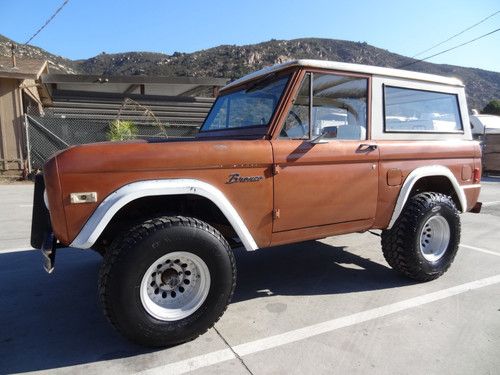 77 ford bronco 4x4 suv 4.9l 302 v8 youngtimer removable top off road truck