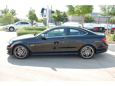 2012 mb c63 amg+nav+suede seats+backup cam+new tires+sirius+h&amp;k+bluetooth!