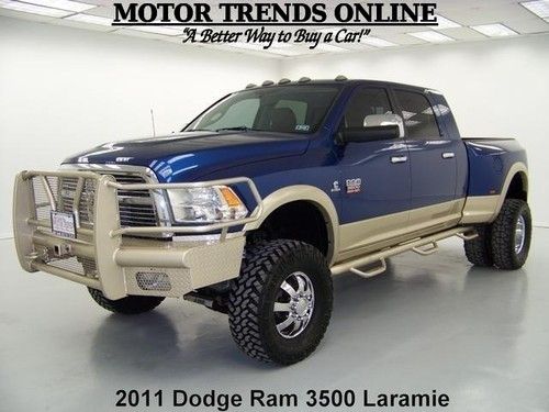 2011 lifted laramie 4wd mega cab diesel navigation rearcam dodge ram 3500 34k