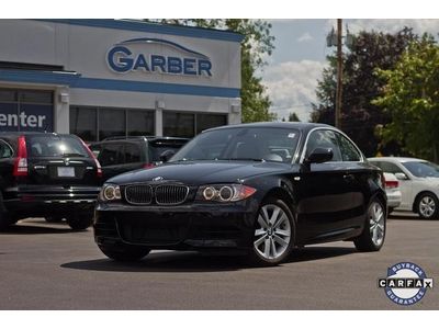 2011 bmw 135i manual coupe black leather sunroof clean carfax  luxury