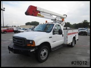 F-550 32' bucket truck 7.3 diesel 9' service body utility bed f550 we finance