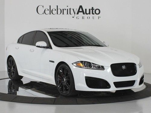 2012 jaguar xfr supercharged polaris white with black interior