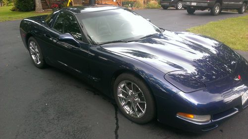2001 Chevrolet Corvette Targa Top C5 Blue salvage Chevy Amazing Deal Chevy Vette, image 7
