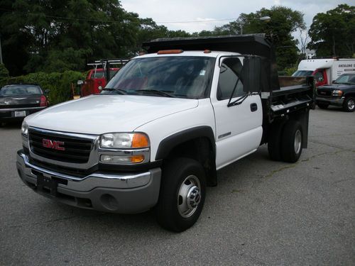 2004 gmc sierra 3500 1 ton drw 2-3 yard dump body gas auto low miles no reserve