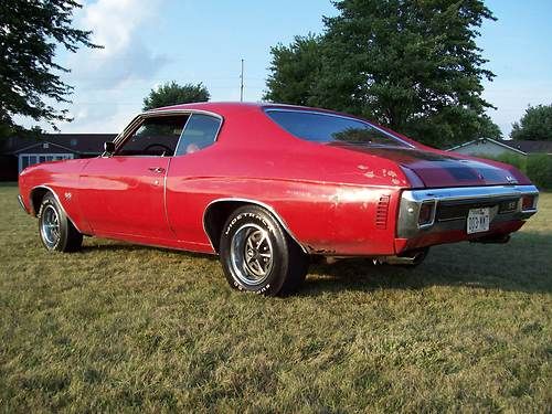 1970  Chevelle SS 396** Red on Red ** 2 build sheets** Cowl Induction**, US $12,900.00, image 24