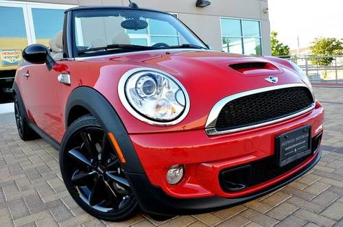 2013 mini cooper s convertible superloaded msrp $40k sport navigation leather nr