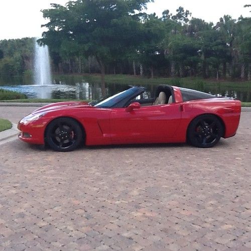 2007 corvette coupe "red"