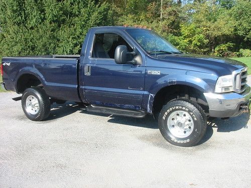 01 ford f350 superduty xlt 4x4 powerstroke diesel 1 ton regular cab 111k