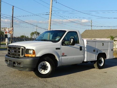 2001 ford f250 long bed utility truck 7.3l power stroke diesel tommy gate lift