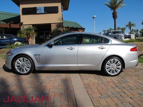 2012 jaguar xf portfolio sedan 385hp v8 silver tan only 5500 miles