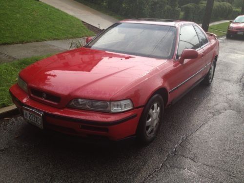 1991 milano red acura legend l coupe 2-door 3.2l