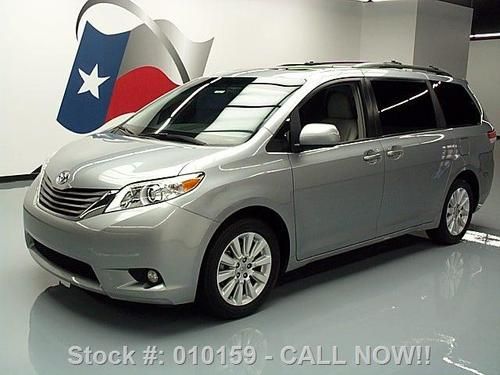 2011 toyota sienna xle awd sunroof nav htd leather 8k!! texas direct auto