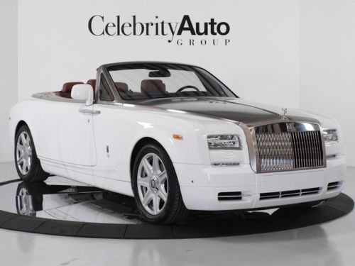 2013 rolls royce drophead coupe white/fawn &amp; moccasin stainless steel bonet