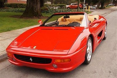 1999 ferrari f355 f1 spyder, red/tan, clean, serviced