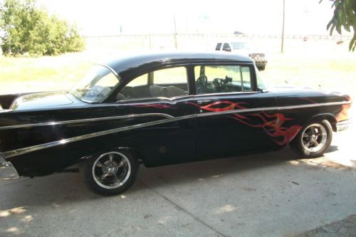 1957 CHEVY 210 327/4-SPEED NEW AMATEUR BUILD NEW PAINT/INTERIOR, US $22,500.00, image 2