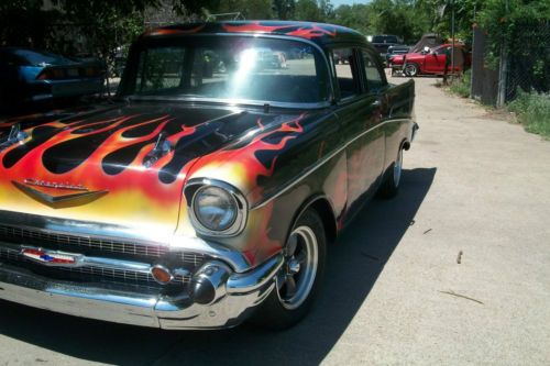 1957 CHEVY 210 327/4-SPEED NEW AMATEUR BUILD NEW PAINT/INTERIOR, US $22,500.00, image 7