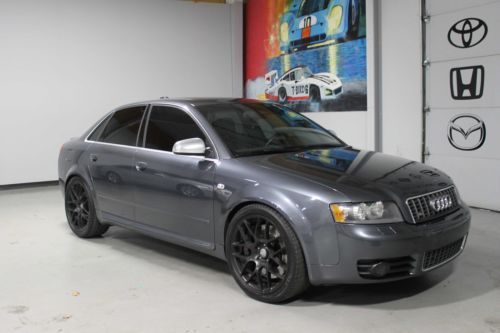 2004 audi s4.quattro.6 speed.rs4 brakes.coil over.borla.extras.no reserve.