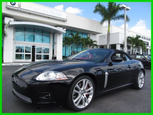 07 ebony black jag xk-r supercharged 4.2l v8 convertible *heated seats*low miles