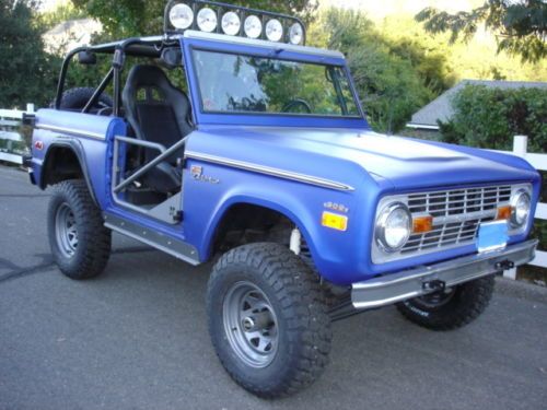 1970 ford bronco v8 4spd twin stick just painted 5 new tires california