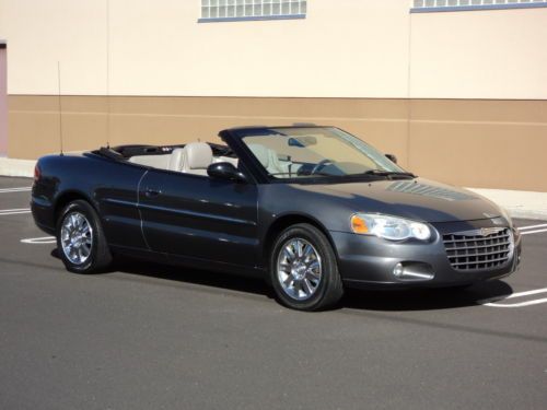 2004 05 06 03 02 chrysler sebring limited 1own low miles non smoker no reserve!