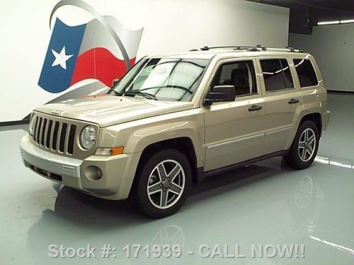 2009 jeep patriot ltd 4x4 htd leather roof rack 76k mi texas direct auto