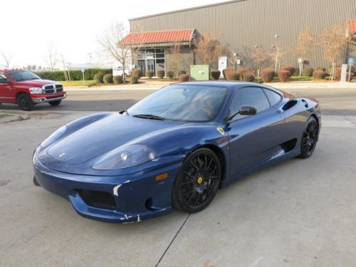 2004 ferrari 360 challenge stradale low miles damaged wrecked rebuildable 04 wow