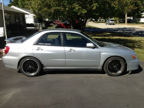 2003 subaru impreza wrx silver lots of extras! high performance parts