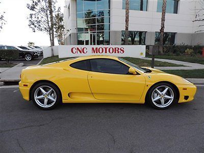 2001 ferrai 360 modena coupe 6 speed manual / low miles / loaded / 10 in stock