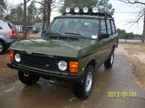 1991 land rover range rover hunter sport utility 4-door 3.9l