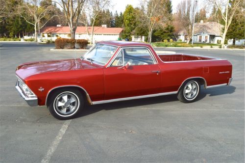 1966 chevrolet el camino 59k original ca black plate survivor 327/275 4 speed