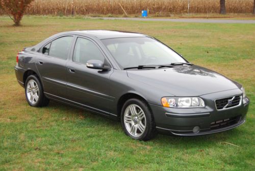 2008 volvo s60 clean carfax dark grey low miles 52,600 2nd owner