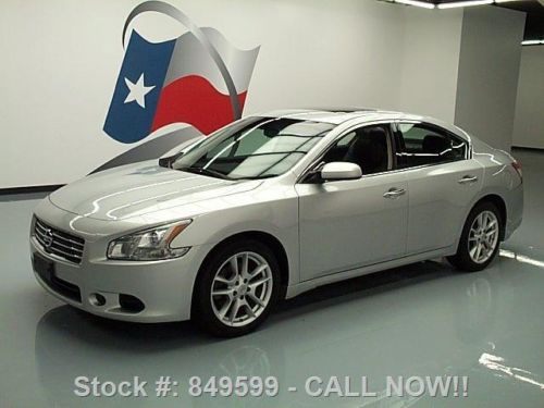 2009 nissan maxima 3.5 s automatic sunroof leather 59k! texas direct auto