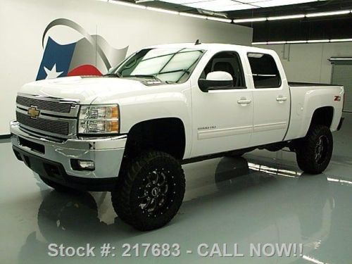 2011 chevy silverado 2500hd crew z71 4x4 lift nav 52k!! texas direct auto