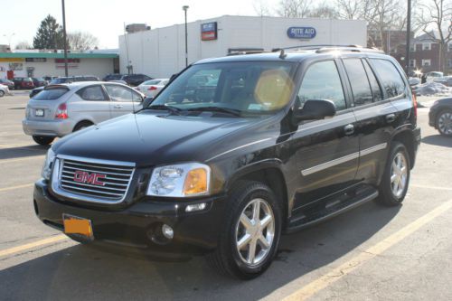 2008 gmc envoy slt 4-door v6 4.2l black with gray leather - 67k miles. like new!