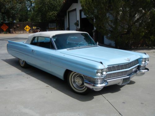 The finest 1964 cadillac convertible available 50 miles original california car